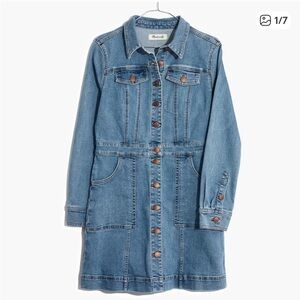 Madewell Long Sleeve Denim Dress